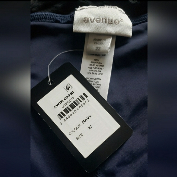 NWT Avenue Swim Tankini size 24 & Swim Crop size 22. Set - Picture 6 of 7